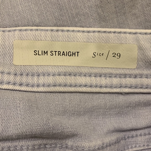 Anthropologie Pilcro And The Letterpress Light-wash Slim Straight Jeans, Size 29 - Picture 8 of 9